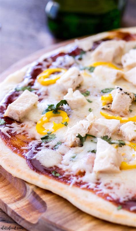 This Homemade Barbecue Chicken Flatbread Is Grilled And Made With