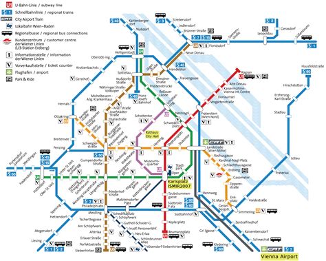 Vienna Metro System Map