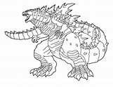 Dibujos de Godzilla 5 para Colorear para Colorear, Pintar e Imprimir ...