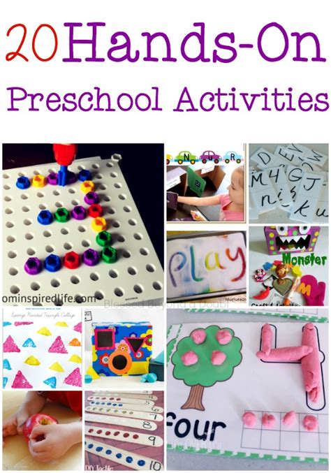 20 Hands On Preschool Activities For Literacy And Math To Keep Them Busy