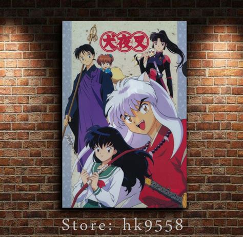 9102 Anime Inuyasha Poster Silk Wall Posters Wall Decor No Frame Wish