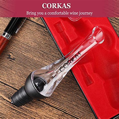 Corkas Wine Aerator Premium Red Wine Air Aerator 2 In 1 Wine Pourer Aerator And Decanter Spout