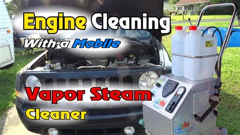Vr Engine Cleaning With Vapor Steam Cleaner Waterless Engine