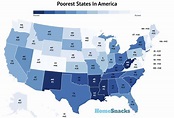 Poorest States In The United States [2024] | RoadSnacks