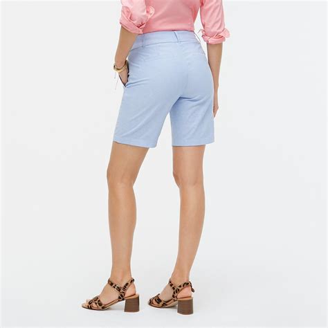 Jcrew Cotton 9 Frankie Bermuda Oxford Short In Blue Lyst