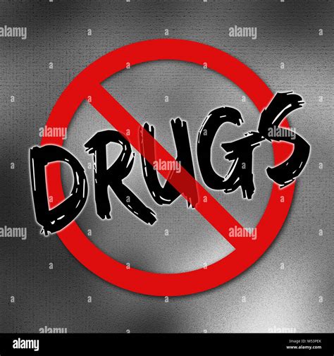 Say No To Drugs Sign Stock Photo Alamy