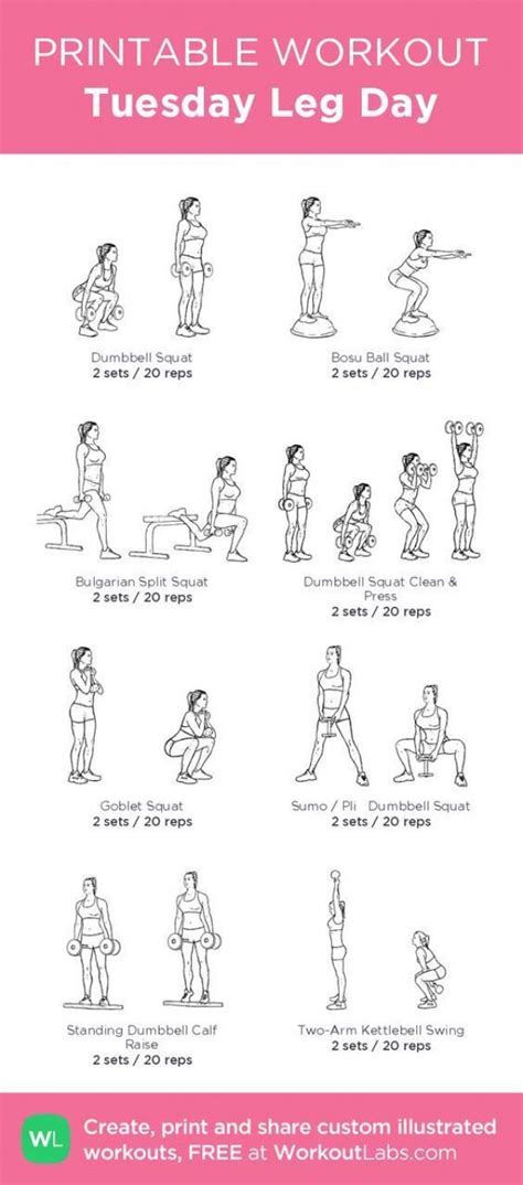 Leg Workout Plan Gym Workout Plan For Women Leg And Glute Workout
