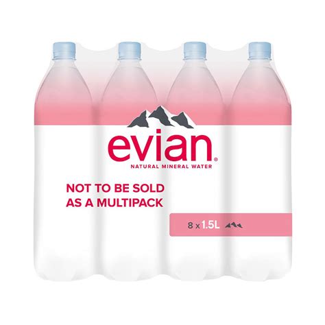 Evian Natural Mineral Water Still Bottle Plastic 15 Litre Ref 143136