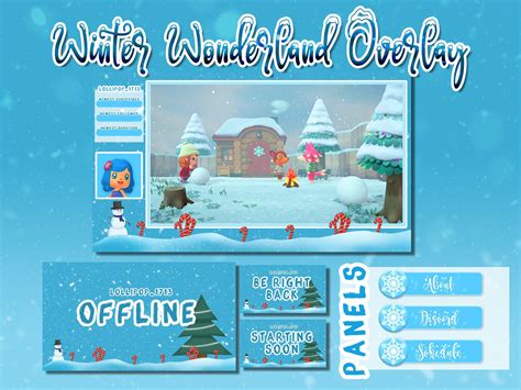 Winter Wonderland Twitchmixer Package Christmas Streamer Etsy In