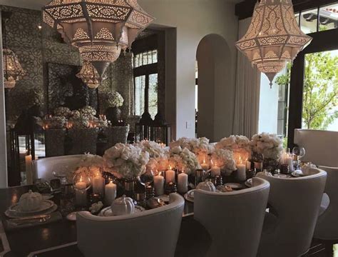 Khloe kardashian house tour 2020 | inside her multi million dollar calabasas home mansion. Khloe Kardashian's dining room, Moroccan inspired | Decor ...