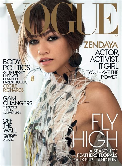The Cryptic Beauty FLYING HIGH Zendaya Makes Her Debut On US Vogue S