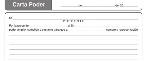 Carta Poder ≡ Fill Out Printable Pdf Forms Online