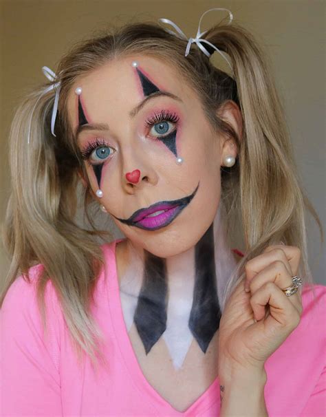 Cute And Easy Clown Makeup Halloween Tutorial Nikki Bs Health