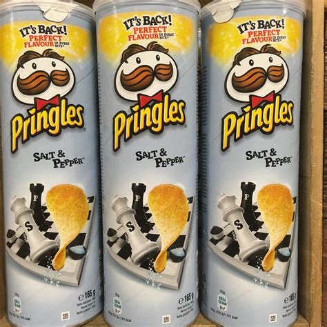 5x Pringles Salt And Pepper Crisps 5x165g And Low Price Foods Ltd