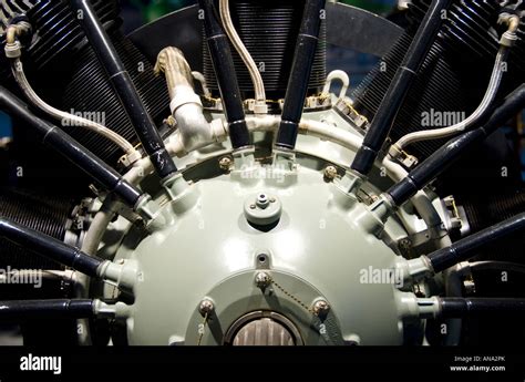 Detail Of Vintage Aircraft Engines Stock Photo Alamy