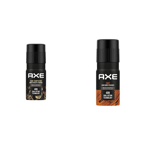 buy axe dark temptation deodorant for men 150ml and recharge 24x7 body spray 150ml online at low