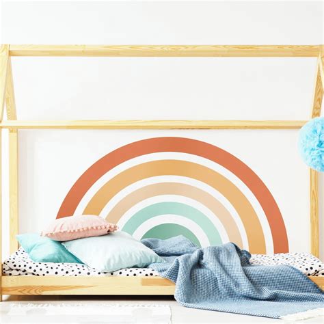 Adesivo De Parede Arco Iris Para Quarto Infantil 2 M Elo7