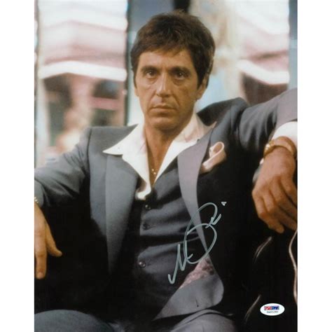 Al Pacino Signed Scarface 11x14 Photo Psa Coa Pristine Auction