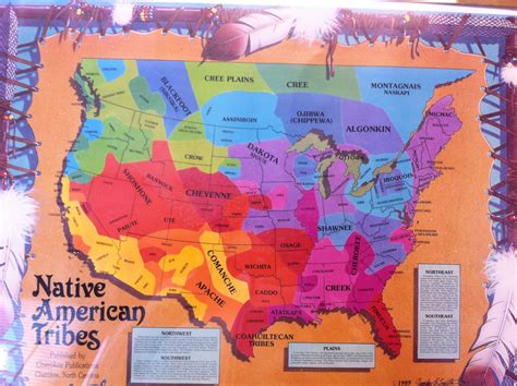 Native American Tribe Regions Map Printable