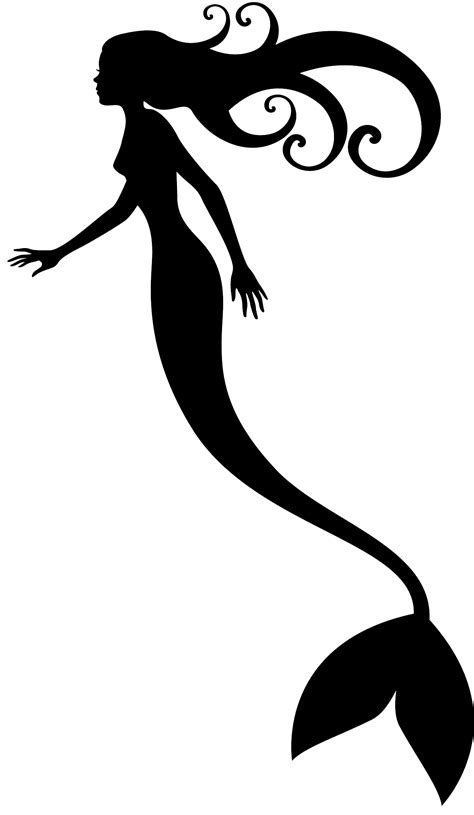 Mermaids Silhouette Art Silhouette Stencil Silhouette