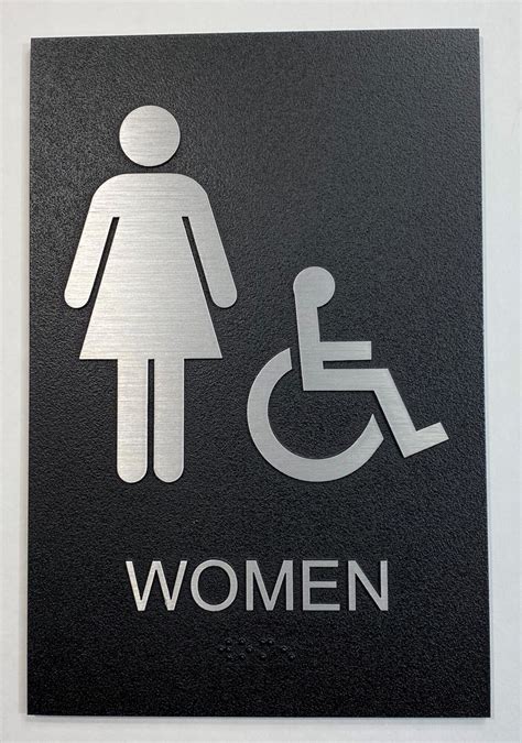 Exterior ADA Womens Restroom Sign • Legendary Durability ...