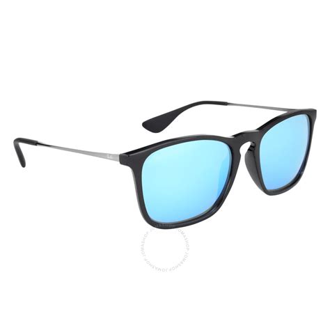 Ray Ban Chris Blue Mirror Sunglasses Rb4187 60155 54 18 Chris Ray