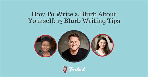 How To Write A Blurb About Yourself 13 Blurb Writing Tips