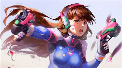 Dva Overwatch Artwork Wallpapers Hd Wallpapers Id 23091