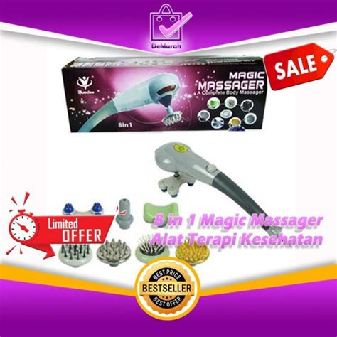 Jual 8 In 1 Magic Massager Alat Terapi Kesehatan Dengan 8 Macam Mata