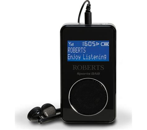 Buy Roberts Sportsdab6 Portable Dab Radio Black Free Delivery Currys