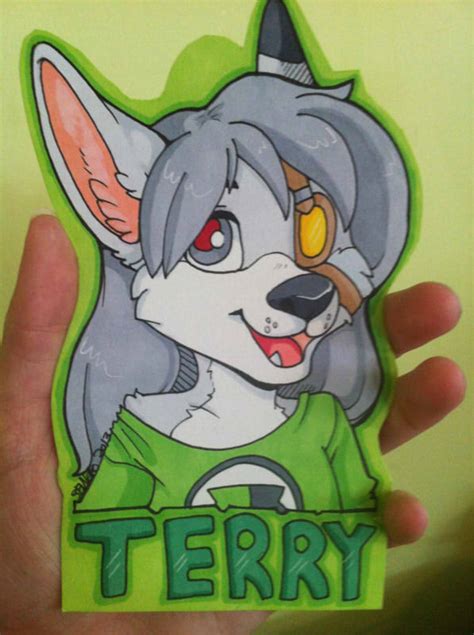Terry Badge Commission Weasyl