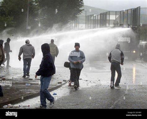 Nationalists Water Cannon Crowds Police Riots Hi Res Stock Photography