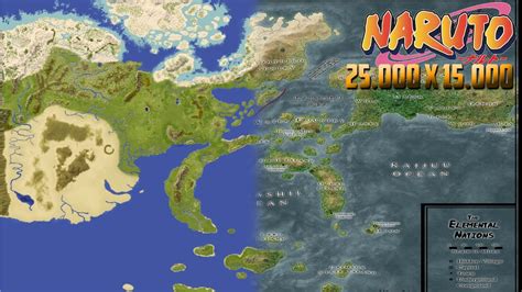 World Map Of Naruto World Painter 25000x15000 Youtube