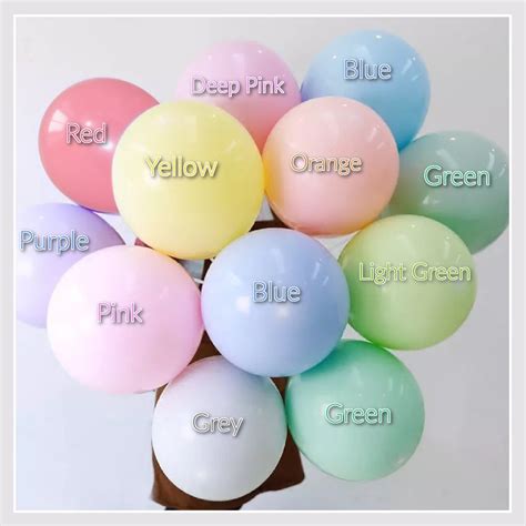 10 Pastel Colors Latex Balloons Pastel Balloons 5inch Etsy