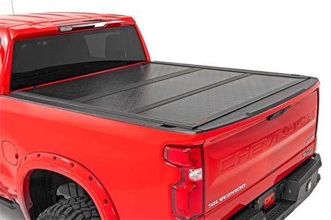 Rough Country Hard Tri Fold Tonneau Bed Cover 47120580 Truck Accessory