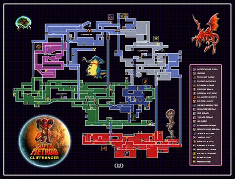 Detailed Super Metroid Map