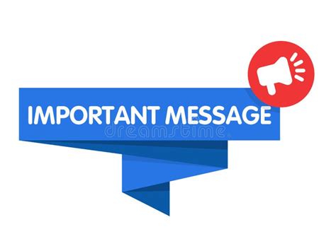 Important Message Vector Badge Or Banner With Attention Sign And