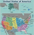 Landkarte USA (Politische Karte) : Weltkarte.com - Karten und ...