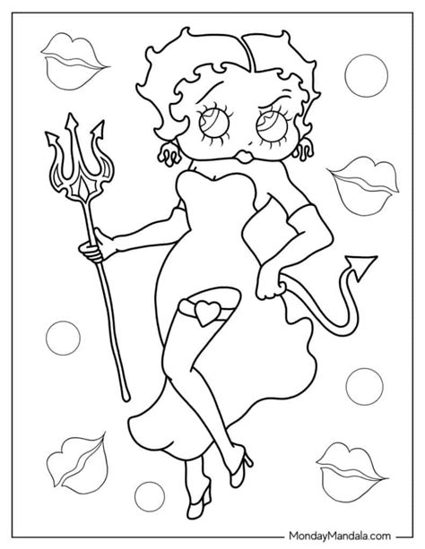 Sexy Betty Boop Coloring Pages