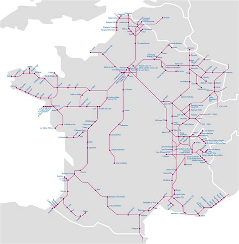 SNCF Rail Map