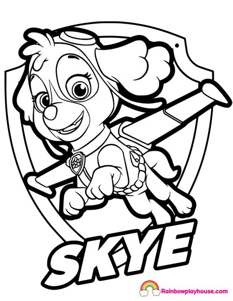 Paw Patrol Printable Coloring Pages At Free
