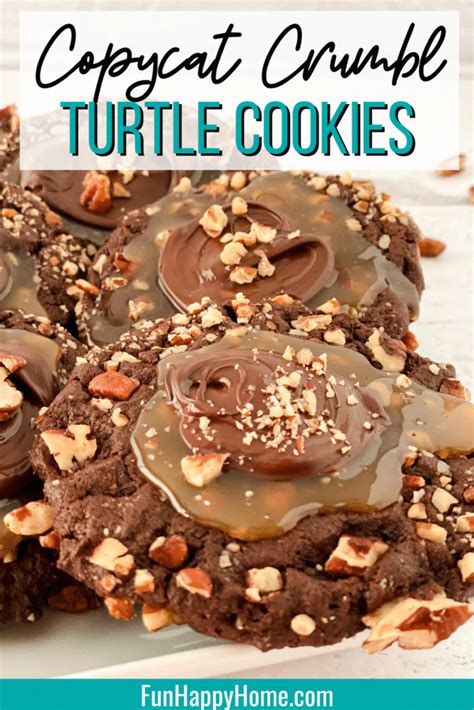 Copycat Crumbl Chocolate Turtle Cookies Recipe Fun Happy Home