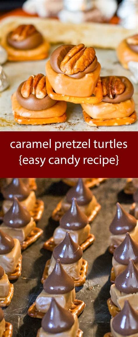 Enter custom recipes and notes of your own. caramel pretzel turtles / easy candy recipes / caramels / pretzels / turtles / pecans / homemade ...
