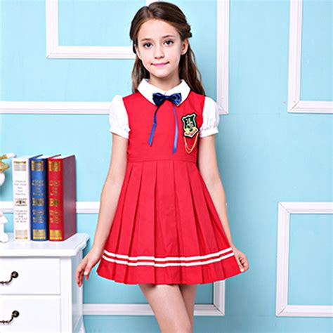 Primary School Girl Pinafore Dress Uniform School Dress Colour Pinafore