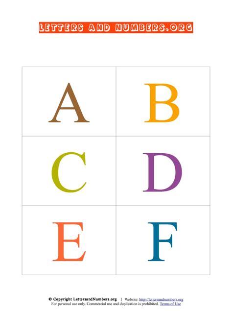 Printable Flash Cards In Uppercase Letters And Numbers Org