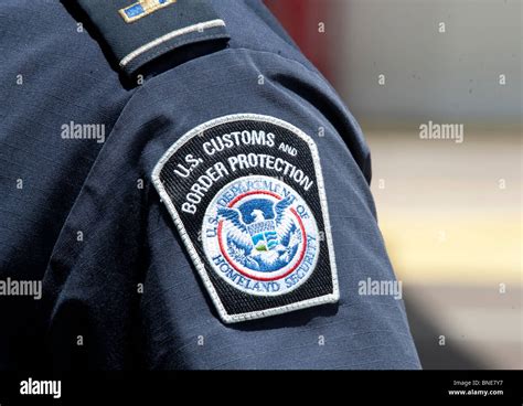 Sleeve Patch On Uniform Of Us Customs And Border Protection Agent