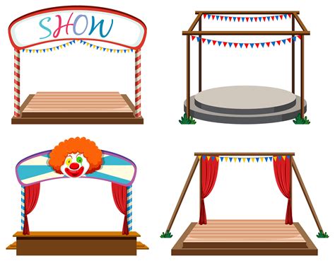 Wooden Stage Vector Art Icons And Graphics For Free Download