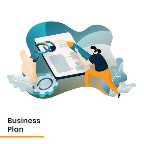 Premium Vector Business Plan Illustration