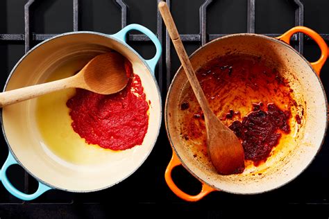 In a pot over medium heat, add the olive oil, onion, garlic, and tomato paste. Tomato Paste: Are You Cooking It Long Enough? | Epicurious