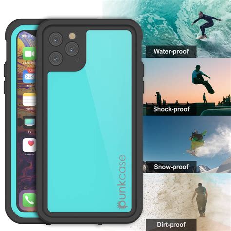 Iphone 11 Pro Max Waterproof Ip68 Case Punkcase Teal Studstar Seri